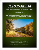 Jerusalem SATB choral sheet music cover